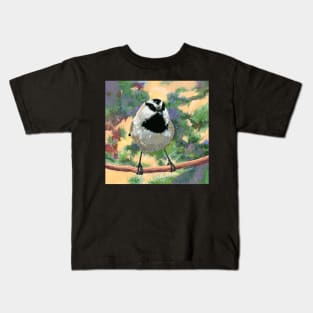 Mountain Chickadee Bird Kids T-Shirt